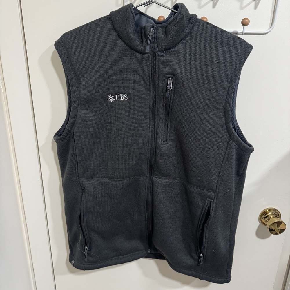 UBS Investment Banking Storm Creek Gray Vest Men's Size Large